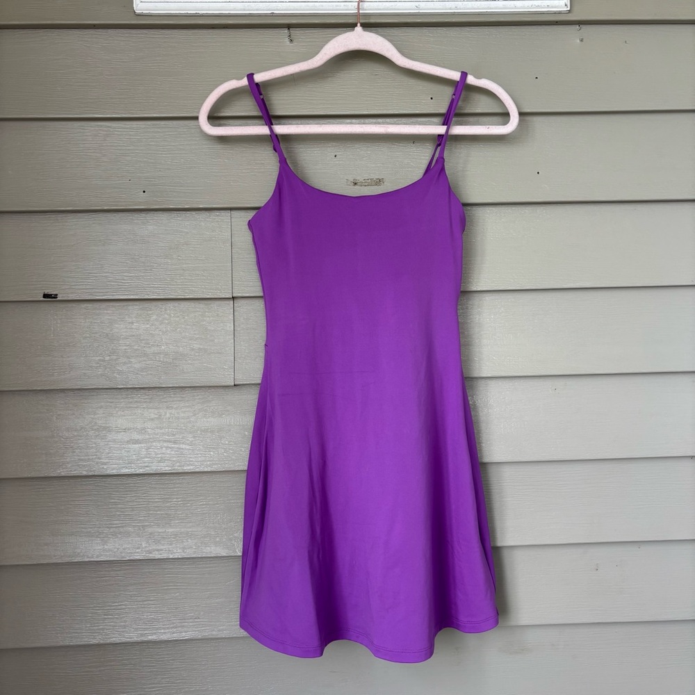 Girlfriend Collective Purple activewear Mini Dress